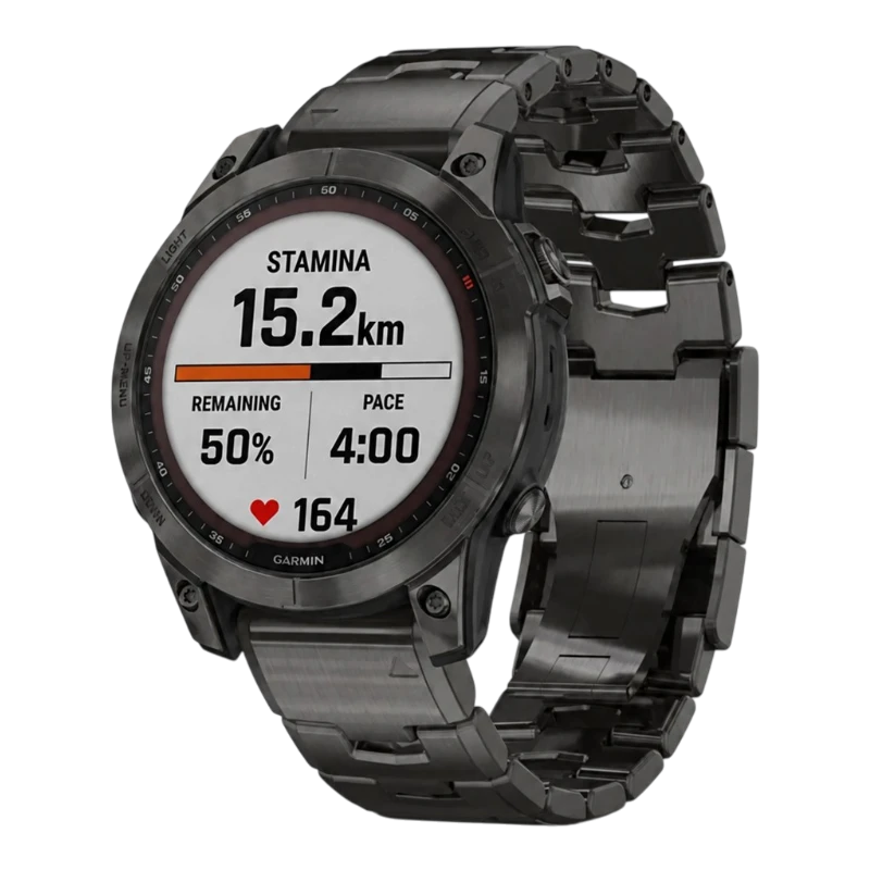Garmin Fenix 7 Sapphire Solar титановый угольно-серый