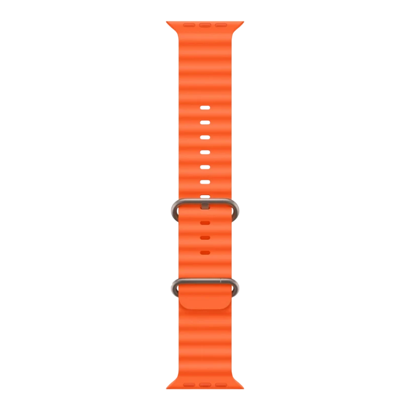Apple Watch Ultra 2, 49 мм, корпус из титана, ремешок Ocean оранжевого цвета