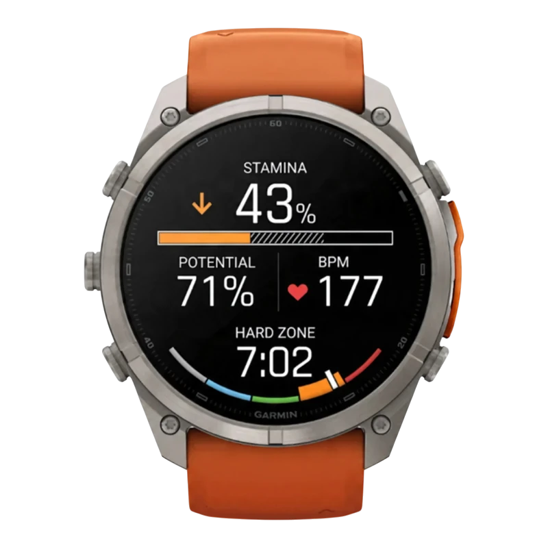 Garmin Fenix 9 PRO 51 мм AMOLED, Sapphire Titanium with Autumn Orange
