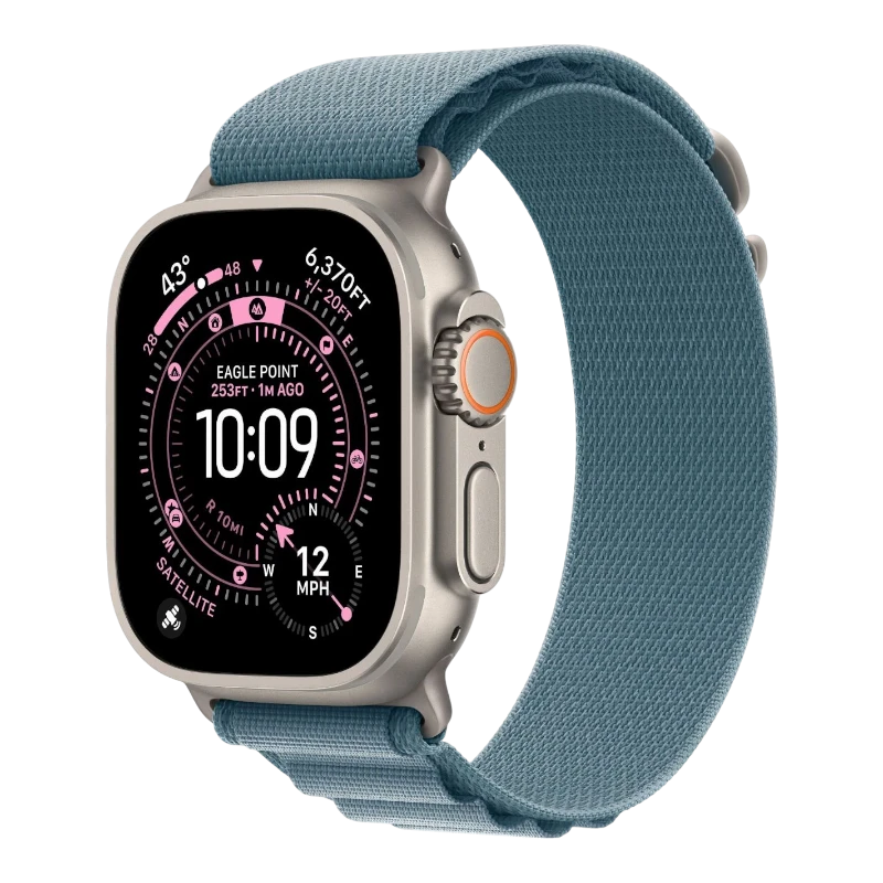 Apple Watch Ultra 3 Natural 49mm Alpine Loop Light Blue