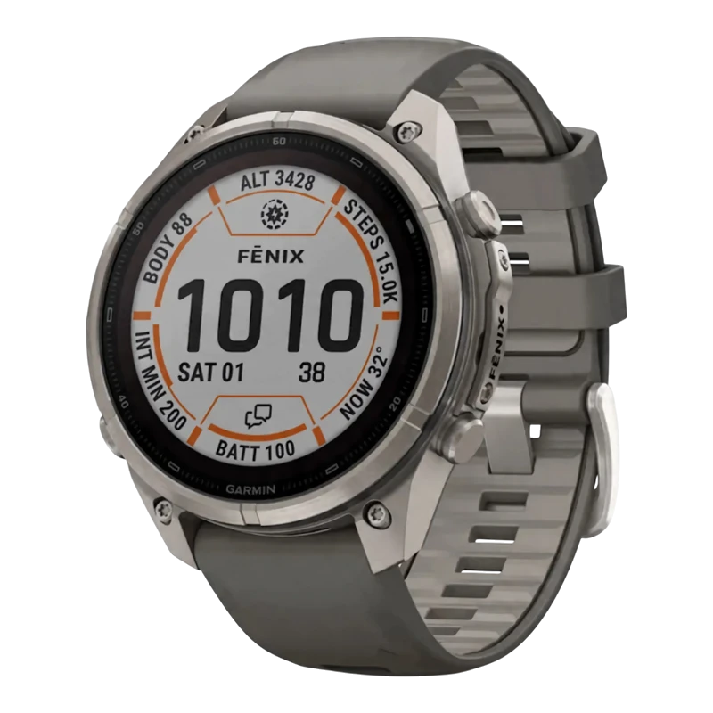 Garmin Fenix 9 PRO INREACH 47 мм Solar Sapphire Titanium with Pebble Gray