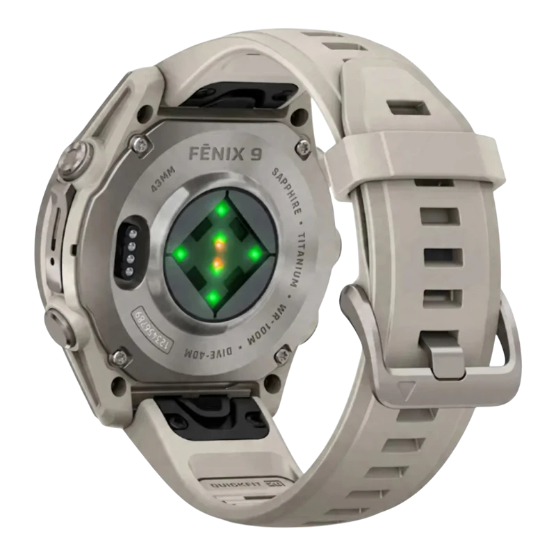Garmin Fenix 9 43 мм AMOLED Sapphire Titanium with Fog Gray