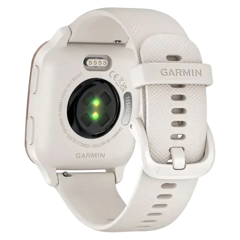 Garmin Venu Sq 2 Music Edition цвет слоновой кости с персиково-золотым алюминиевым безелем