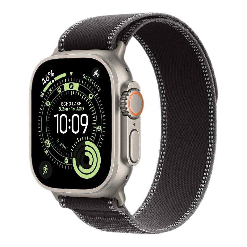 Apple Watch Ultra 3 Natural 49mm Trail Loop Black/Charcoal