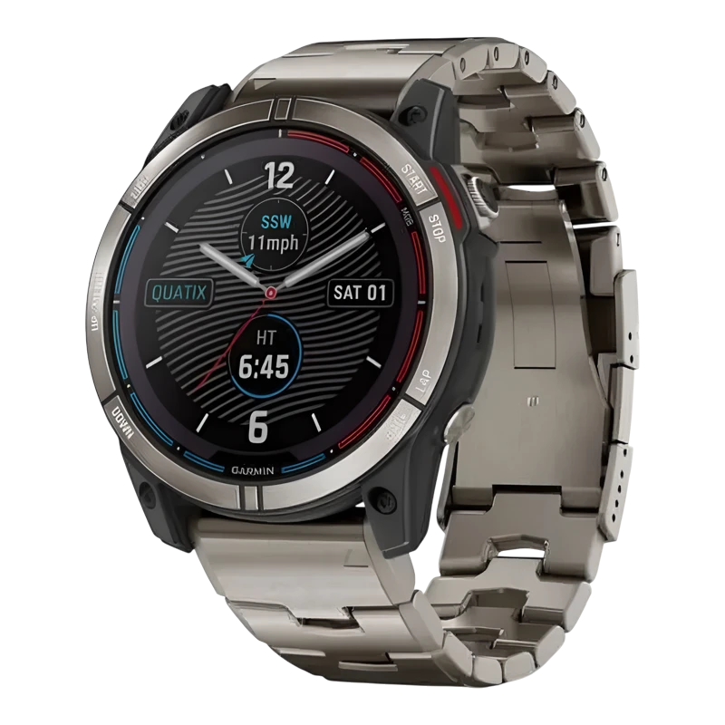 Garmin Quatix 7X Sapphire Solar титановый с серебристым титановым браслетом