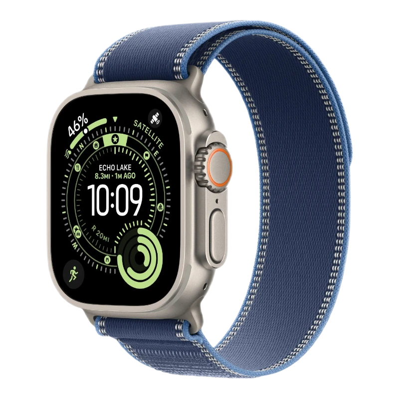 Apple Watch Ultra 3 Natural 49mm Trail Loop Blue/Bright blue
