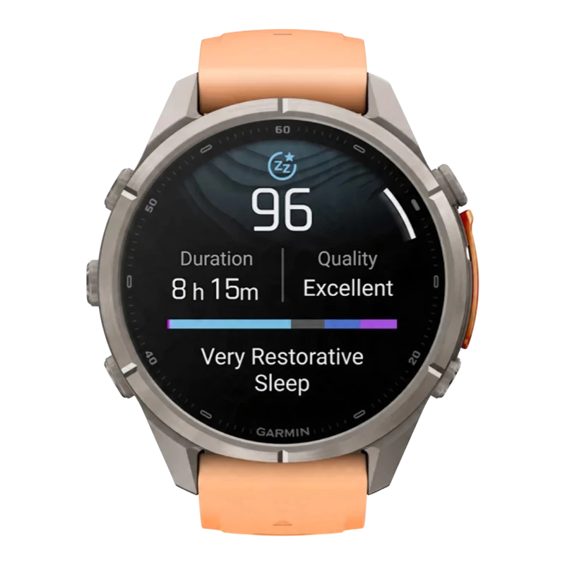 Garmin Fenix 9 PRO 43 мм AMOLED, Sapphire Titanium with Shell Pink