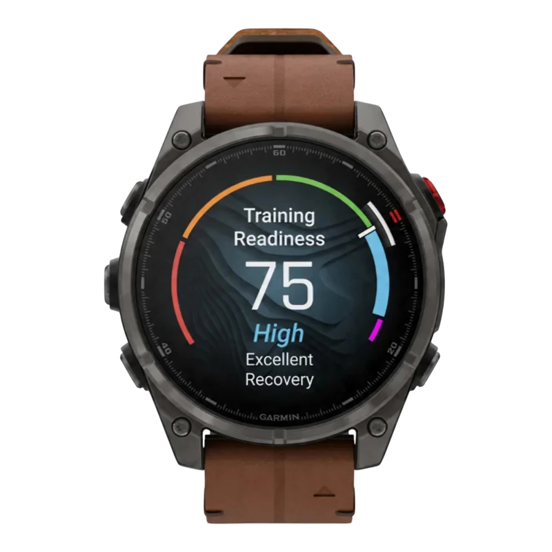 Garmin Fenix 8 PRO 47 мм Carbon Gray Leather