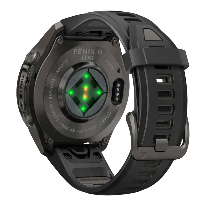 Garmin Fenix 9 PRO INREACH 43 мм AMOLED, Sapphire Carbon Gray