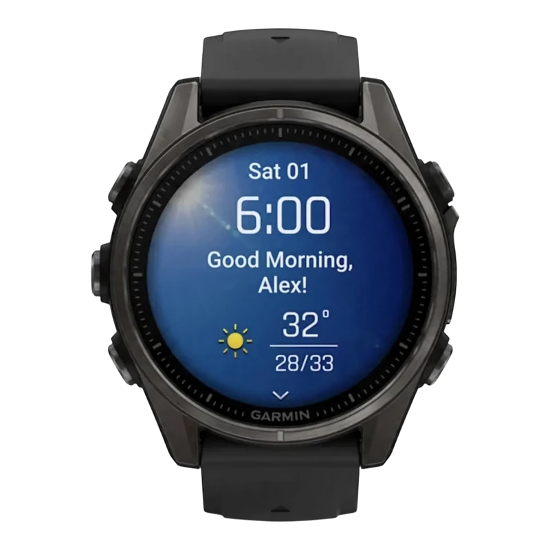 Garmin Fenix 8 47 мм AMOLED Sapphire Carbon Gray