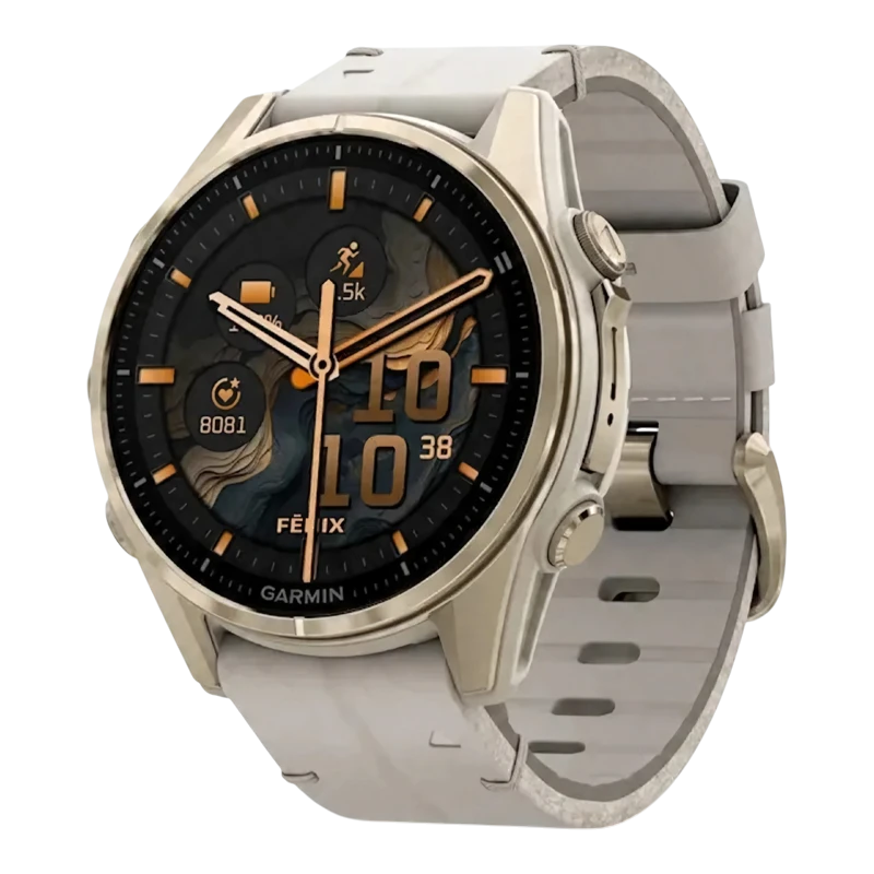Garmin Fenix 8 43 мм AMOLED Sapphire Soft Gold