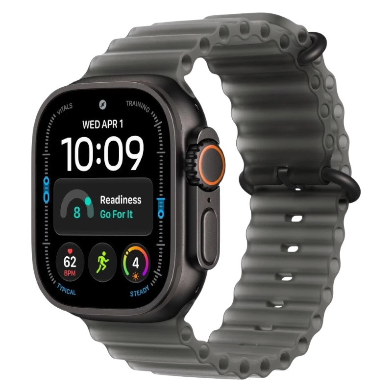 Apple Watch Ultra 4 49mm Black Titanium Case with Ocean Translucent Black