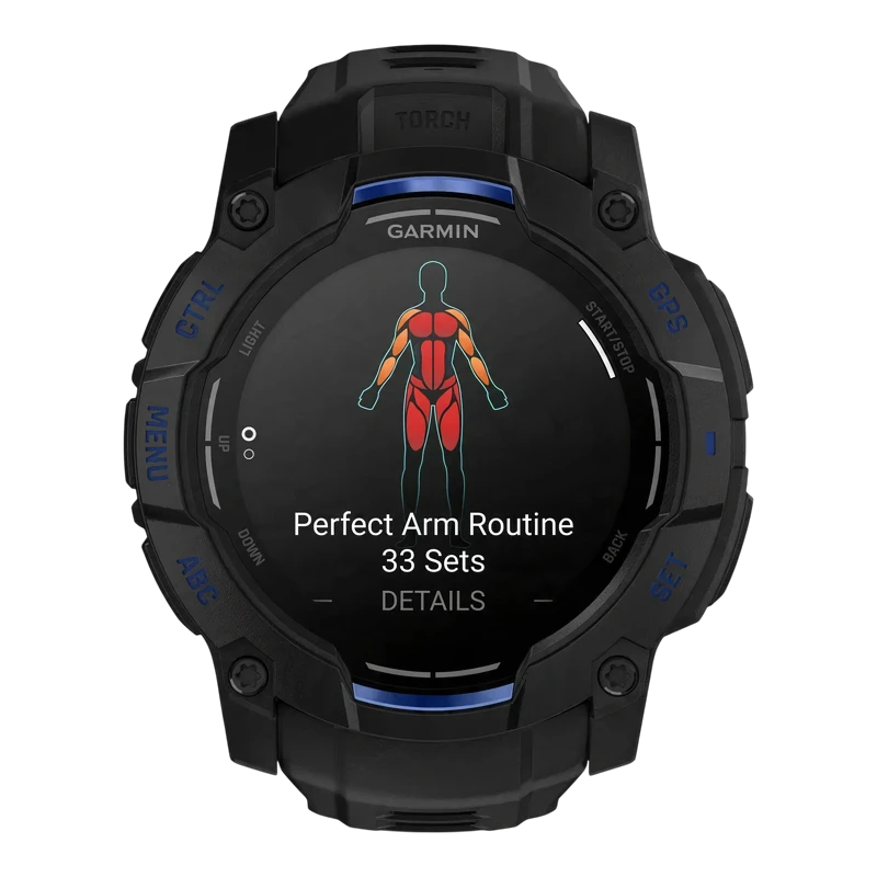 Garmin Instinct 3 AMOLED 50 mm Black/Bolt Blue
