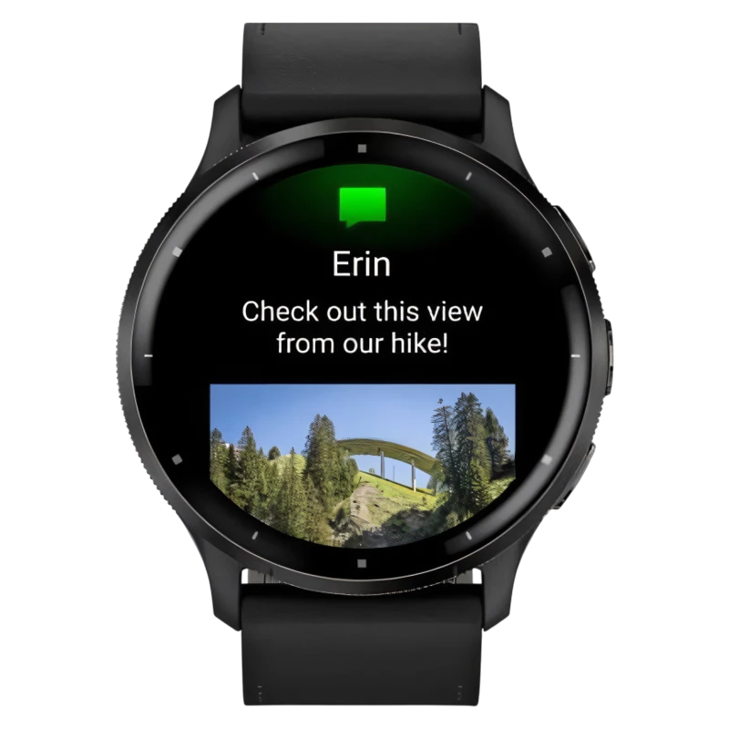 Garmin Venu 3 черные с серым безелем и кожаным ремешком