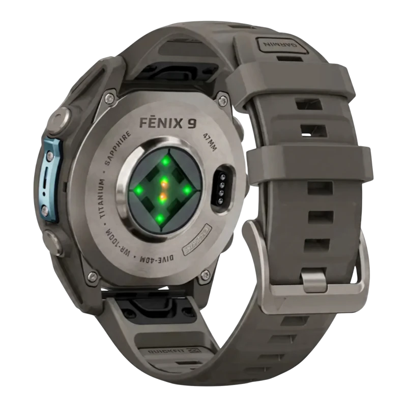 Garmin Fenix 9 47 мм AMOLED Sapphire Titanium with Pebble Gray