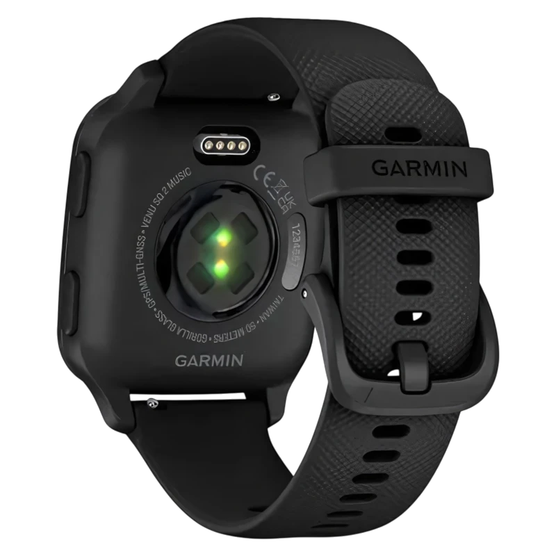 Garmin Venu Sq 2 Music Edition черный с серым алюминиевым безелем