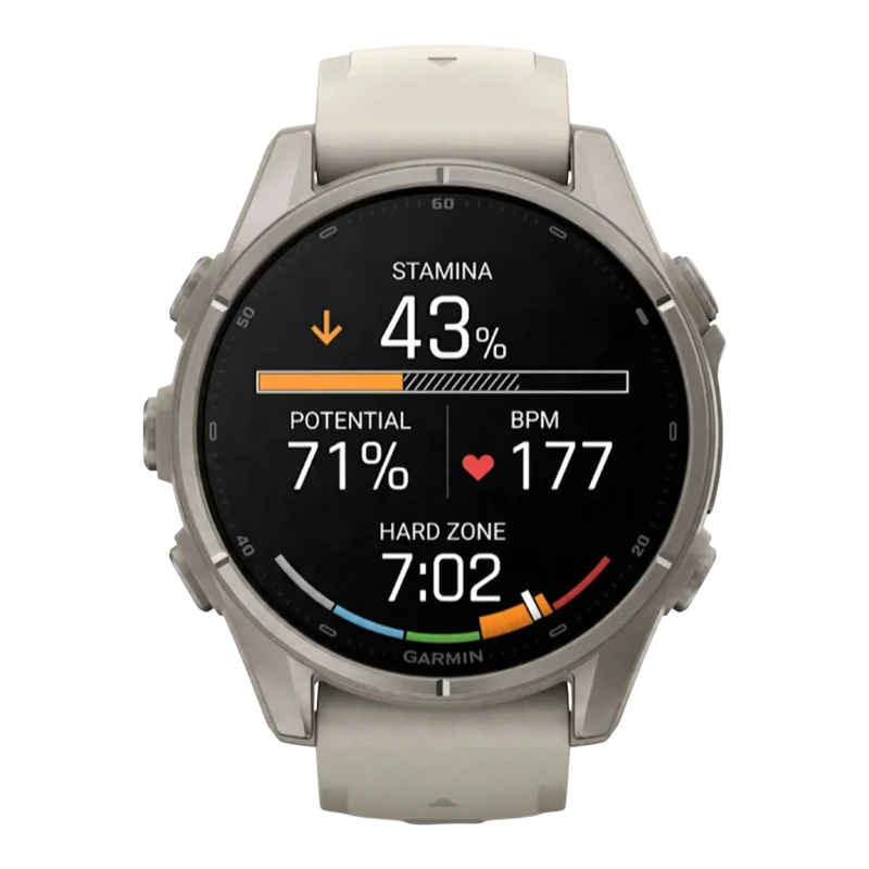 Garmin Fenix 9 43 мм AMOLED Sapphire Titanium with Fog Gray