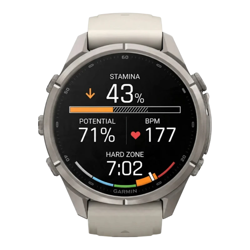 Garmin Fenix 9 PRO INREACH 43 мм AMOLED, Sapphire Titanium with Fog Gray