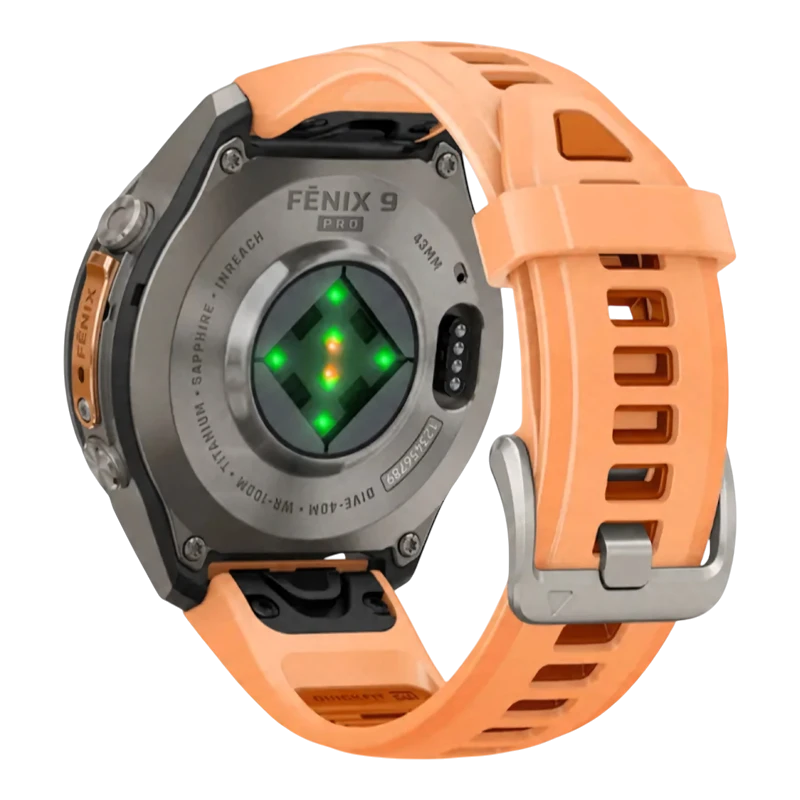Garmin Fenix 9 PRO INREACH 43 мм AMOLED, Sapphire Titanium with Shell Pink