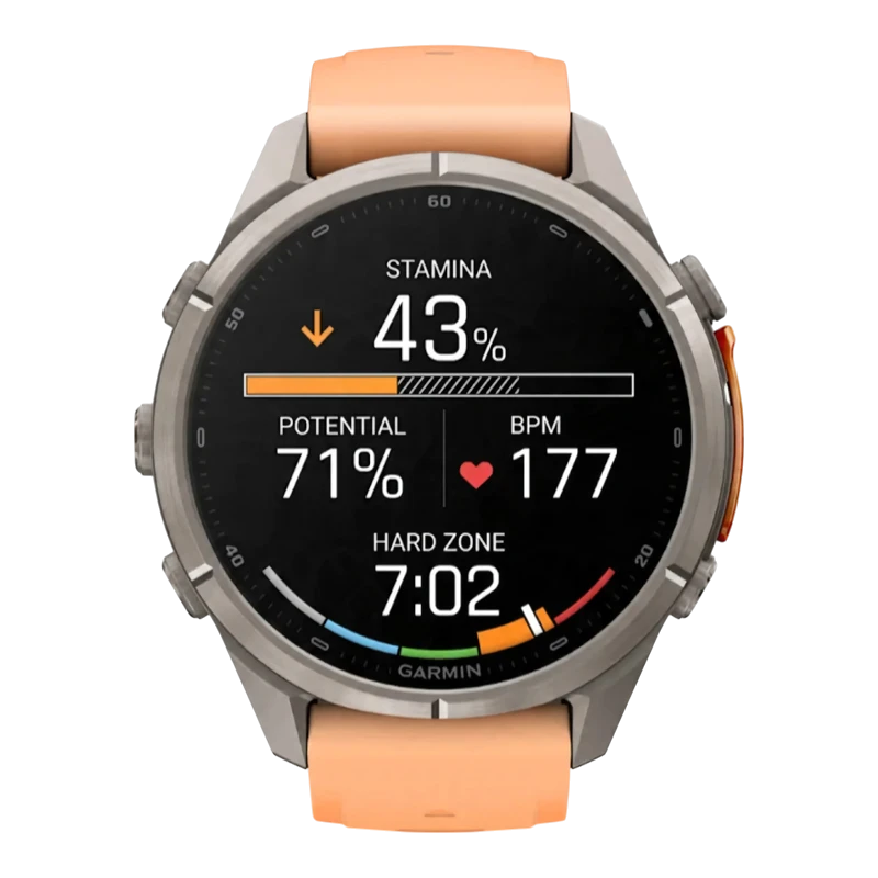 Garmin Fenix 9 PRO INREACH 43 мм AMOLED, Sapphire Titanium with Shell Pink