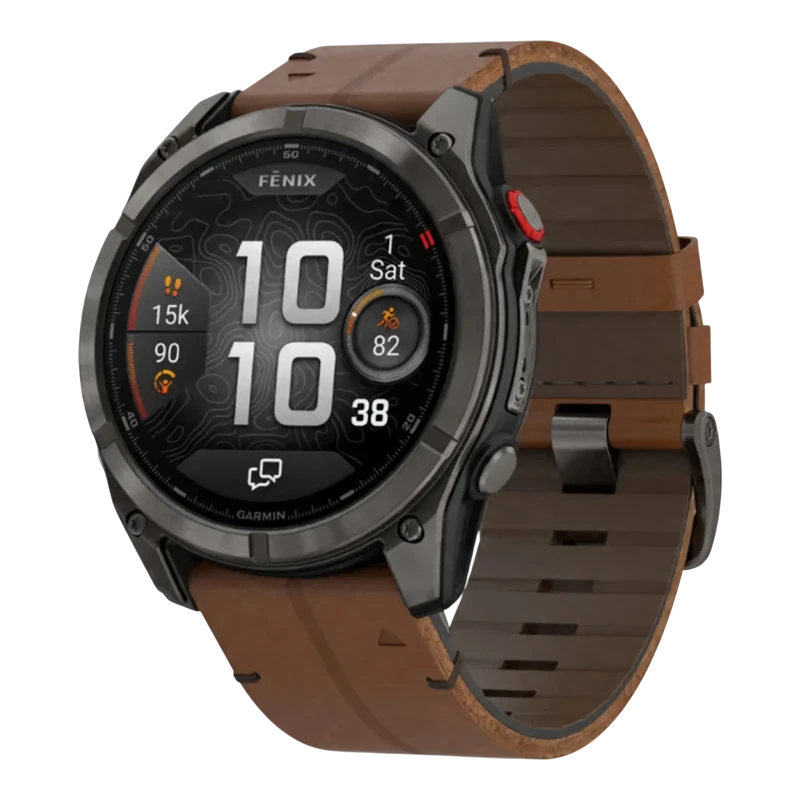Garmin Fenix 8 PRO 51 мм Carbon Gray Leather
